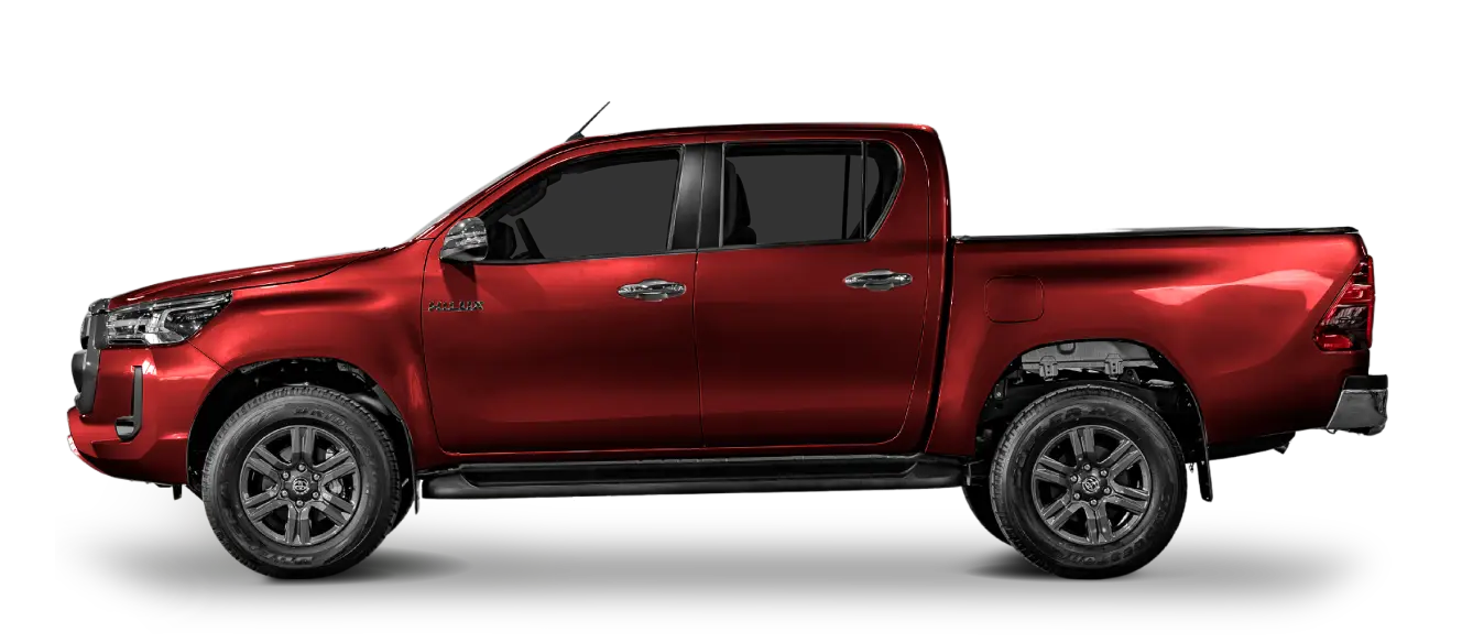hilux rojo metalico l