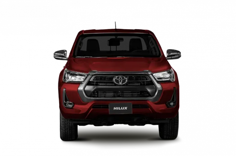 hilux rojo metalico f