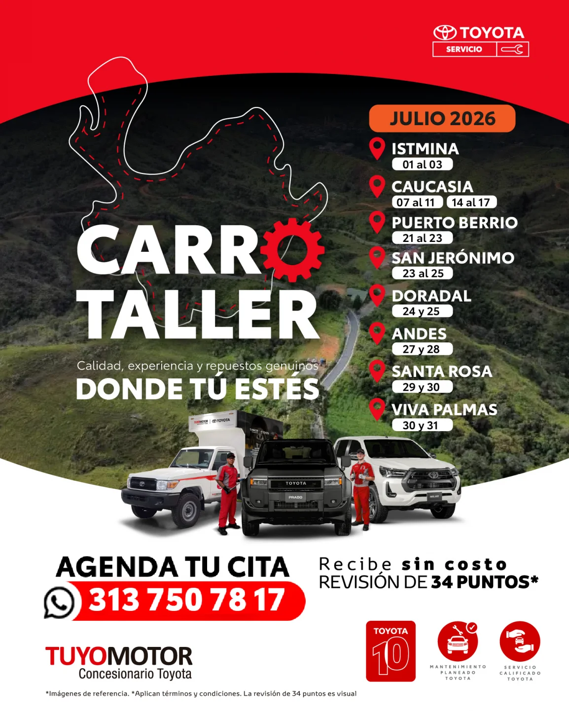 Carro taller mayo