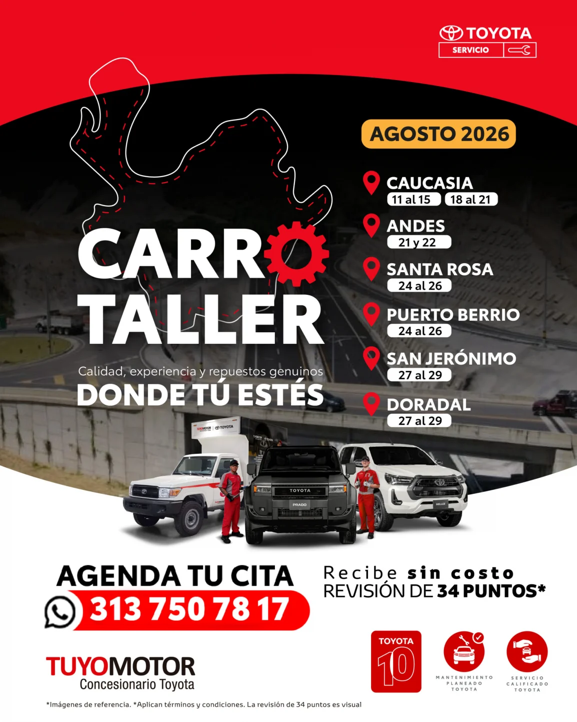 Carro taller mayo