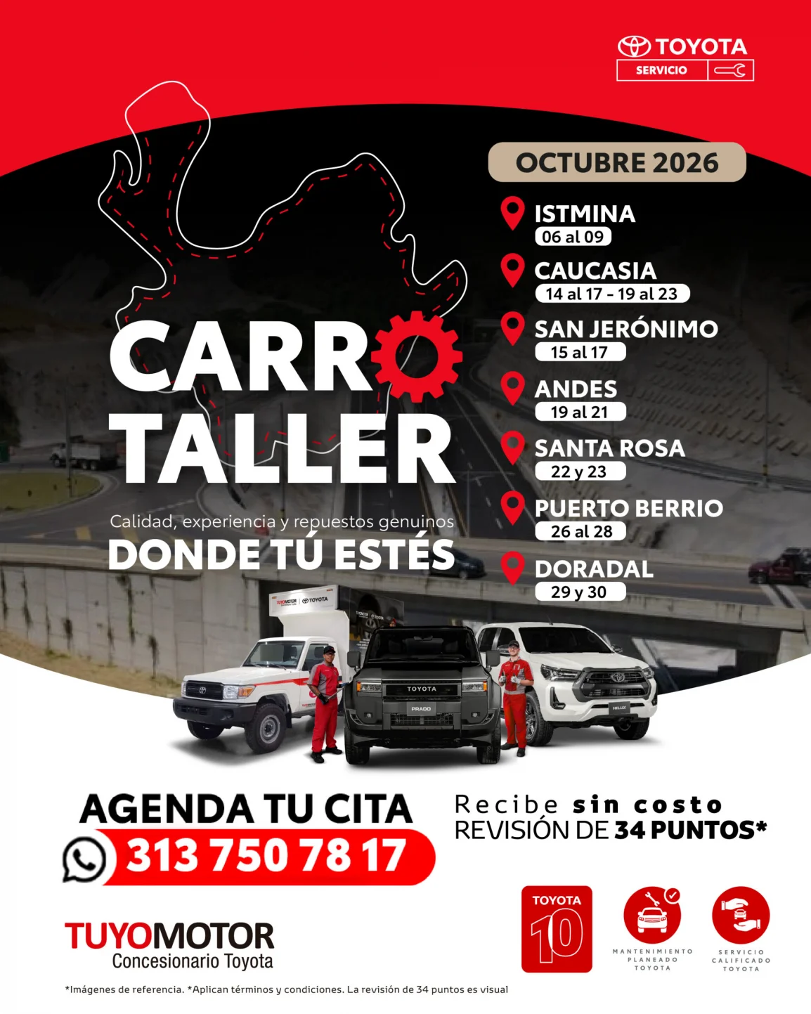 Carro taller mayo